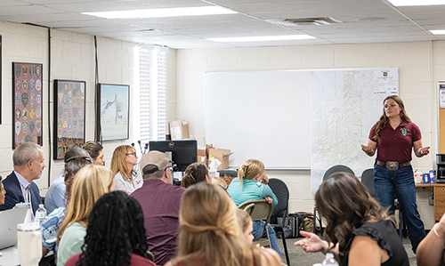 Hidalgo County 4-H Council President Skyla Strain...