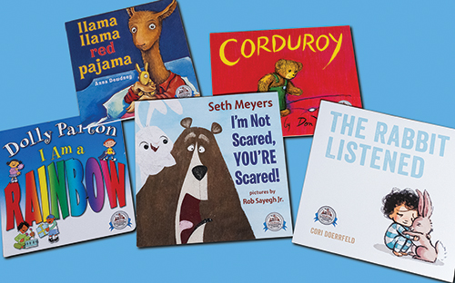A selection of books offered through Dolly Parton’s Imagination Library.