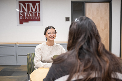 The McNair Scholars Program has given Karyme Gomez-Sanchez several opportunities to network and expand her academic learning, as well as provide and receive support from her fellow scholars at NMSU. 