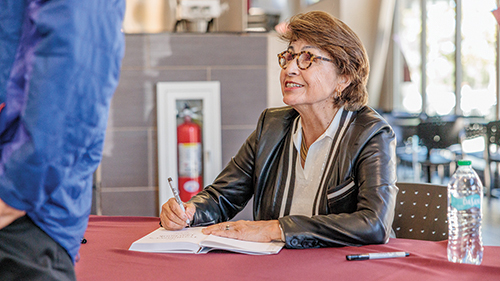 Sylvia Acevedo at book signing