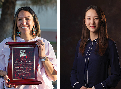 Professors Jessica Houston and Gloria Zhang