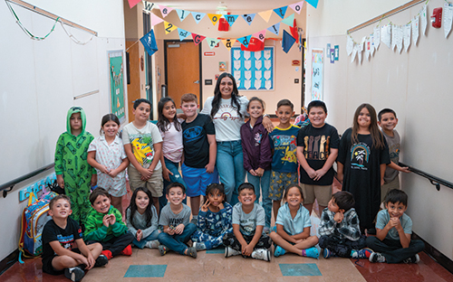 Emmarie Heredia is using her experience at NMSU to teach literacy to her second-grade class at G.W. Stout Elementary School in Silver City, New Mexico. Heredia calls literacy the foundation for all learning.