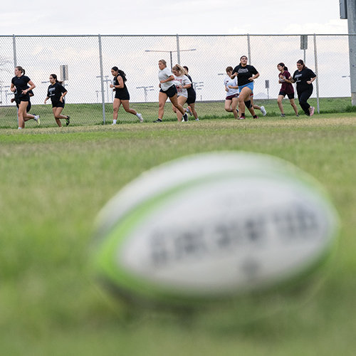 The NMSU women’s rugby team not only prepared physically for its national tournament appearance; the team also raised the money to travel to Washington, D.C., to participate in the tournament.