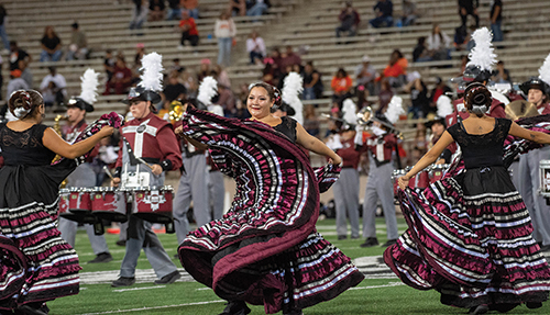 Layla Gaston, Ana Jacquez and Robles Gil and the folklórico group can spend 10 or more hours together during performance day