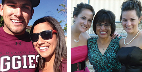 Megan Burton and family members who graduated from NMSU.