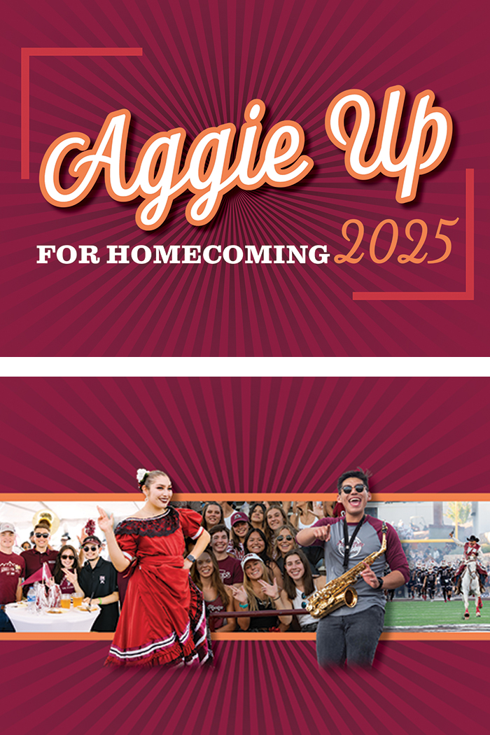Aggie up for homecoming 2025